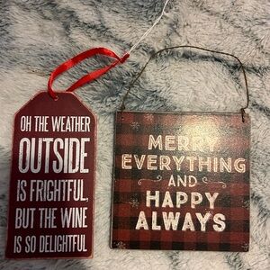 Three Christmas Hangings Primitive By Kathy